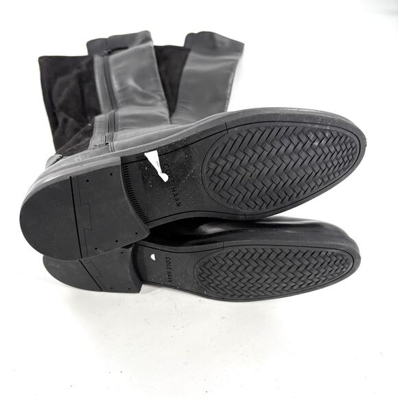 Cole Haan Isabelle Over the Knee Boots 7 Black NWOT Tall Riding Academia Capsule - Picture 9 of 10